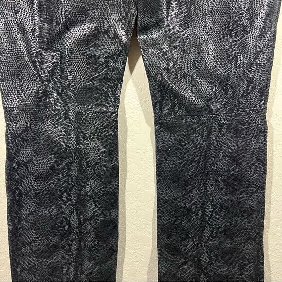 Steve Madden Black Snake Print Leather Jacket Set Women’s XL Sz 12 - Picture 8 of 8